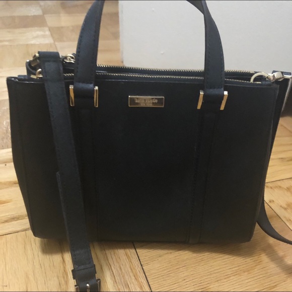 kate spade Handbags - Kate spade black crossbody tote satchel bag